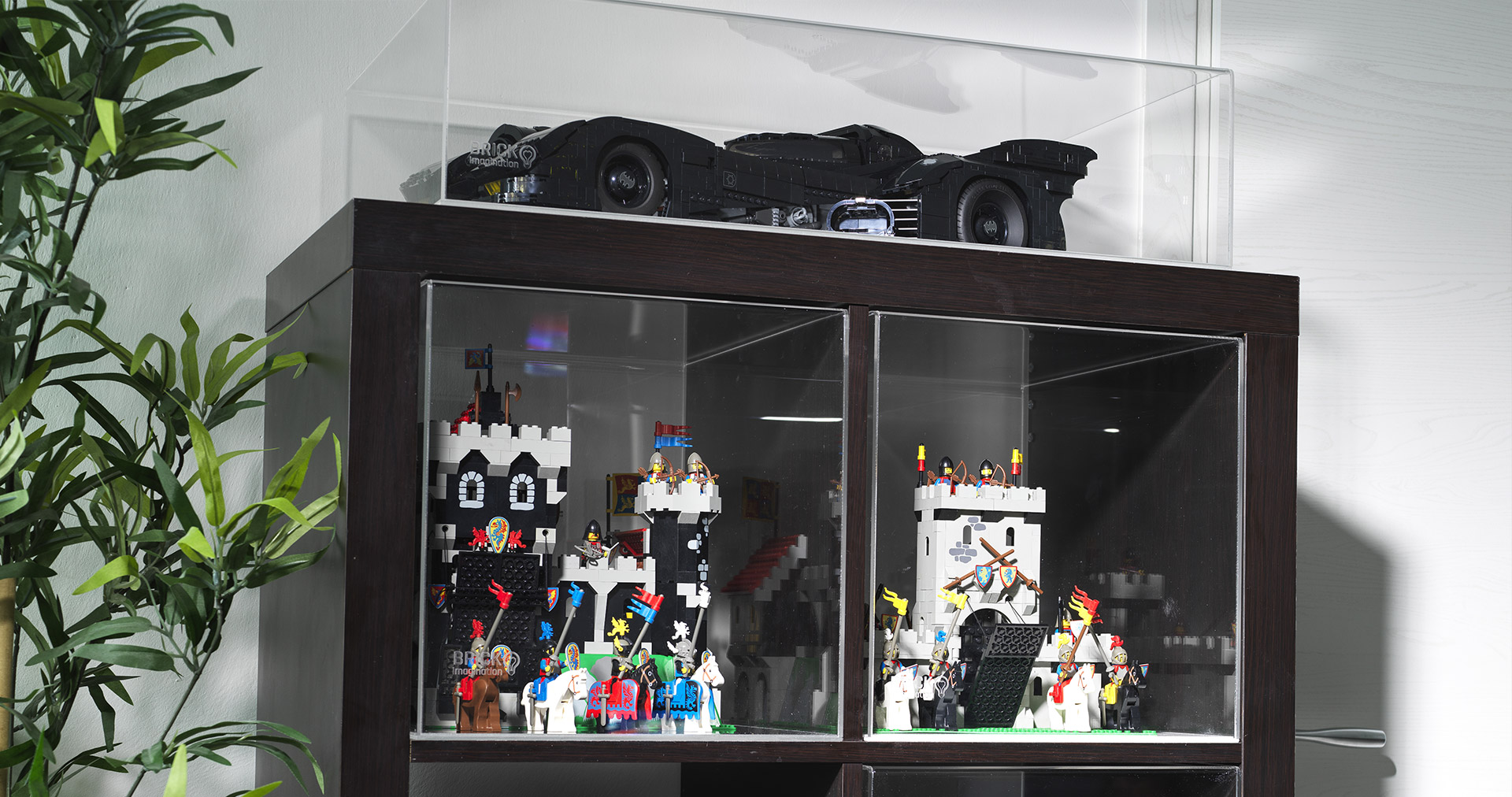 Teca per LEGO 76139 1989 Batmobile™ DC Batman – L 66 x P 39 x H 16.5 cm