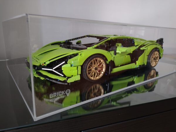 Teca per LEGO 42115 Lamborghini Sián FKP 37 Technic – L 66 x P 39 x H 16.5 cm
