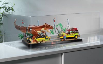 Teca Lego per set Jurassic Park Fuga del Tirannosauro – Set 76956