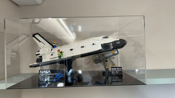 Teca per LEGO 10283 Space Shuttle - L 60 x P 40 x H 30 cm