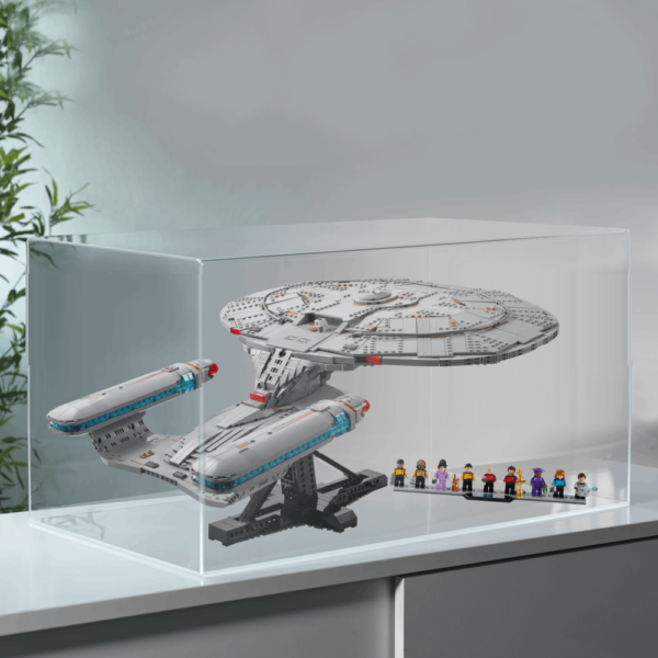 Teca L338 Per Set Lego® 10356 -Star Trek U.S.S. Enterprise NCC-1701-D plexiglass
