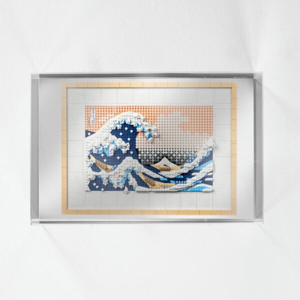 teca lego da muro brickimagination 31208 Hokusai - La Grande Onda