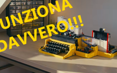 Una vera macchina da scrivere… costruita solo con LEGO