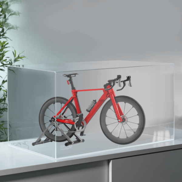 teca brickimagination per lego 11380 bici da corsa - plexiglass